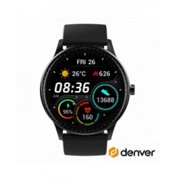 Smartwatch Multifunções Para Android Ios Preto  Denver - Voltagem.pt