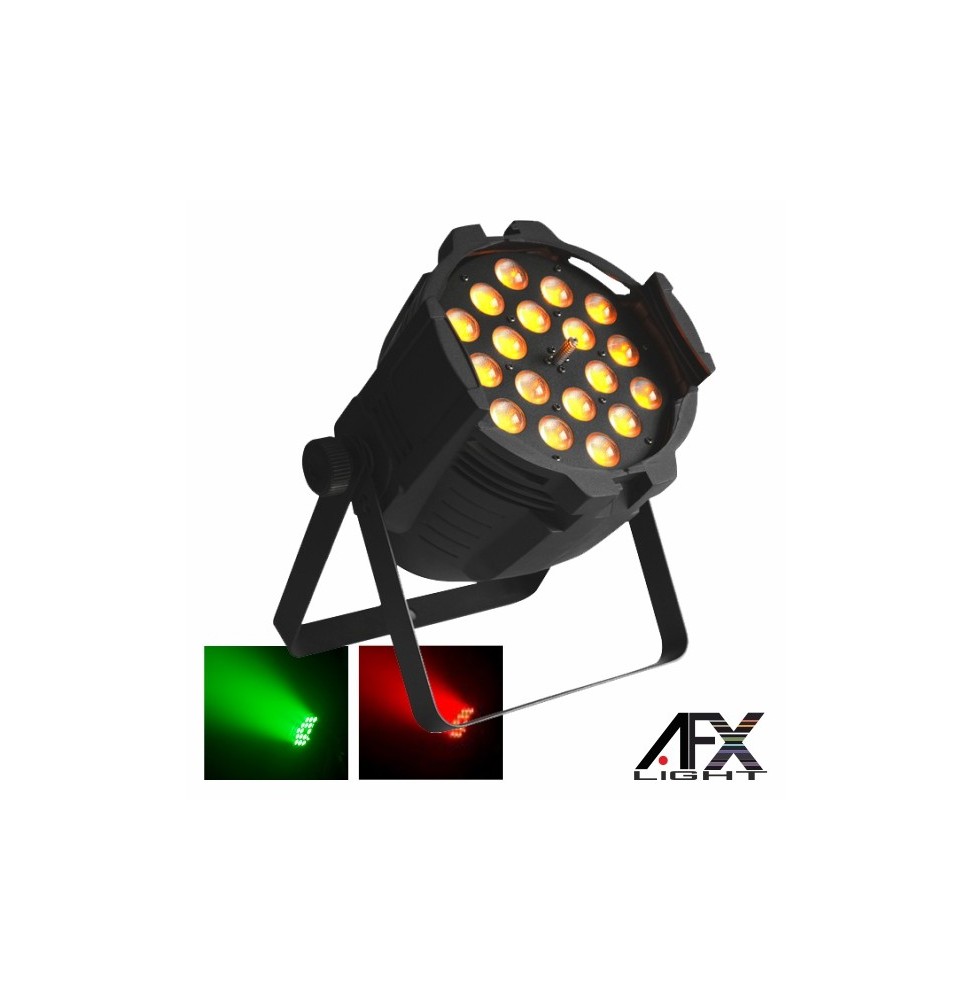 Projetor Luz Com 18 Leds 15W Rgbaw Zoom Dmx  Afxlight - Voltagem.pt