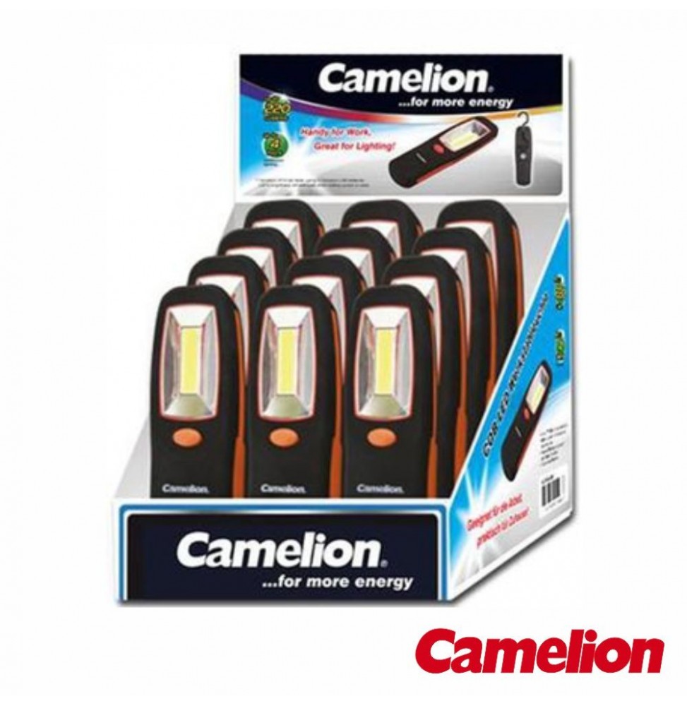 Expositor 12 Lanternas Led Cob Magnética Com Gancho  Camelion - Voltagem.pt