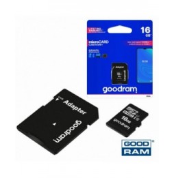 Cartão Memória Micro Sd 16Gb Class10 Adaptador  Goodram - Voltagem.pt