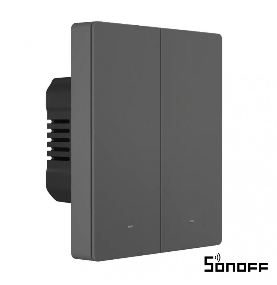 Interruptor Parede Duplo Encastrar Wifi+Rf 2 Gang  Sonoff - Voltagem.pt